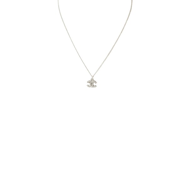 Chanel Coco Mark Silver Metal necklace - Picture 1 of 6
